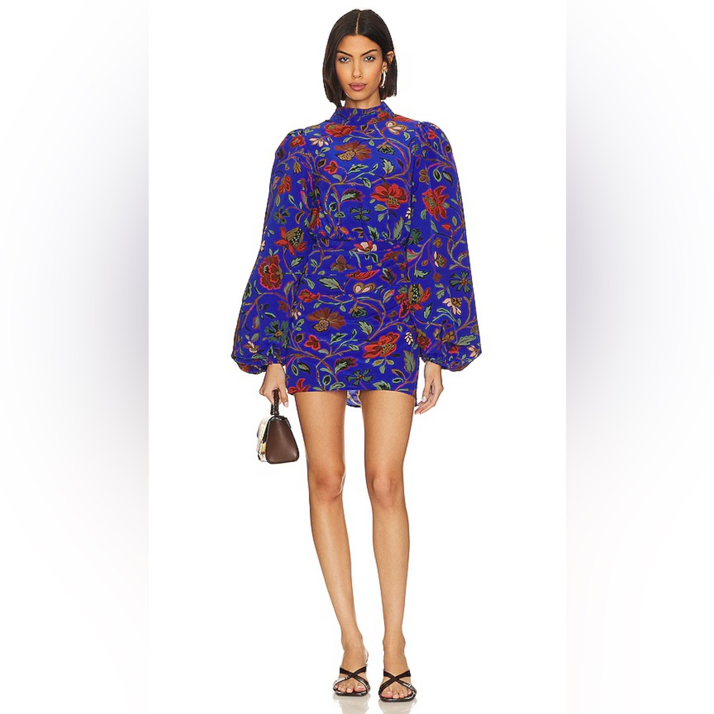 NWT RHODE Luke Dress in Royal Vichy Rose Grande